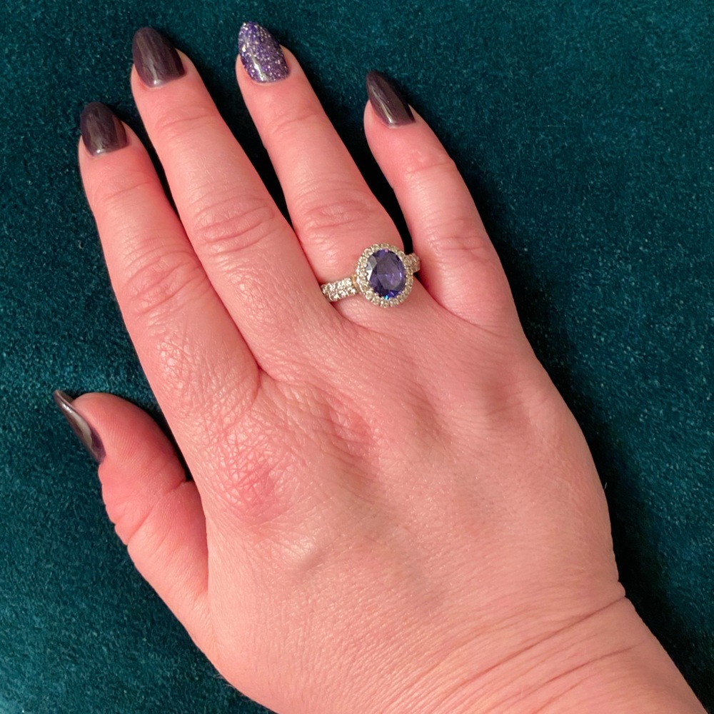 QVC Diamonique Sterling Silver Ring